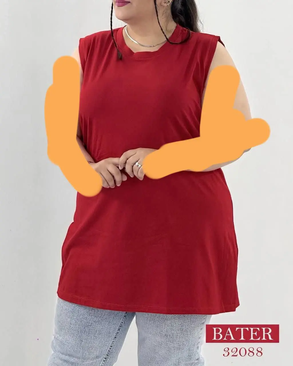 زیر سارافون سایزبزرگ پنبه ای