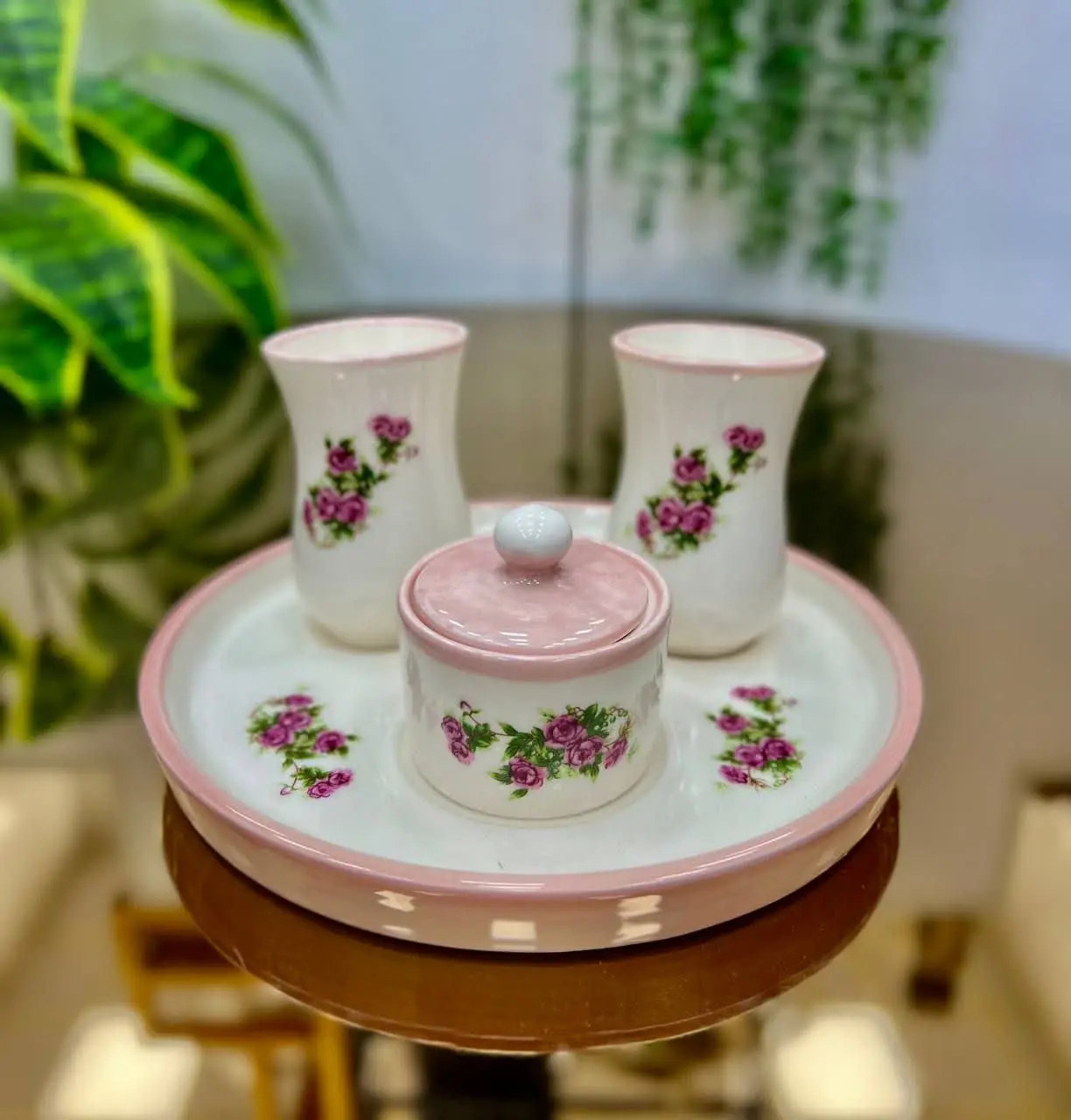 #سرویس چای خوری قندپهلو ۲ نفره 🍓
