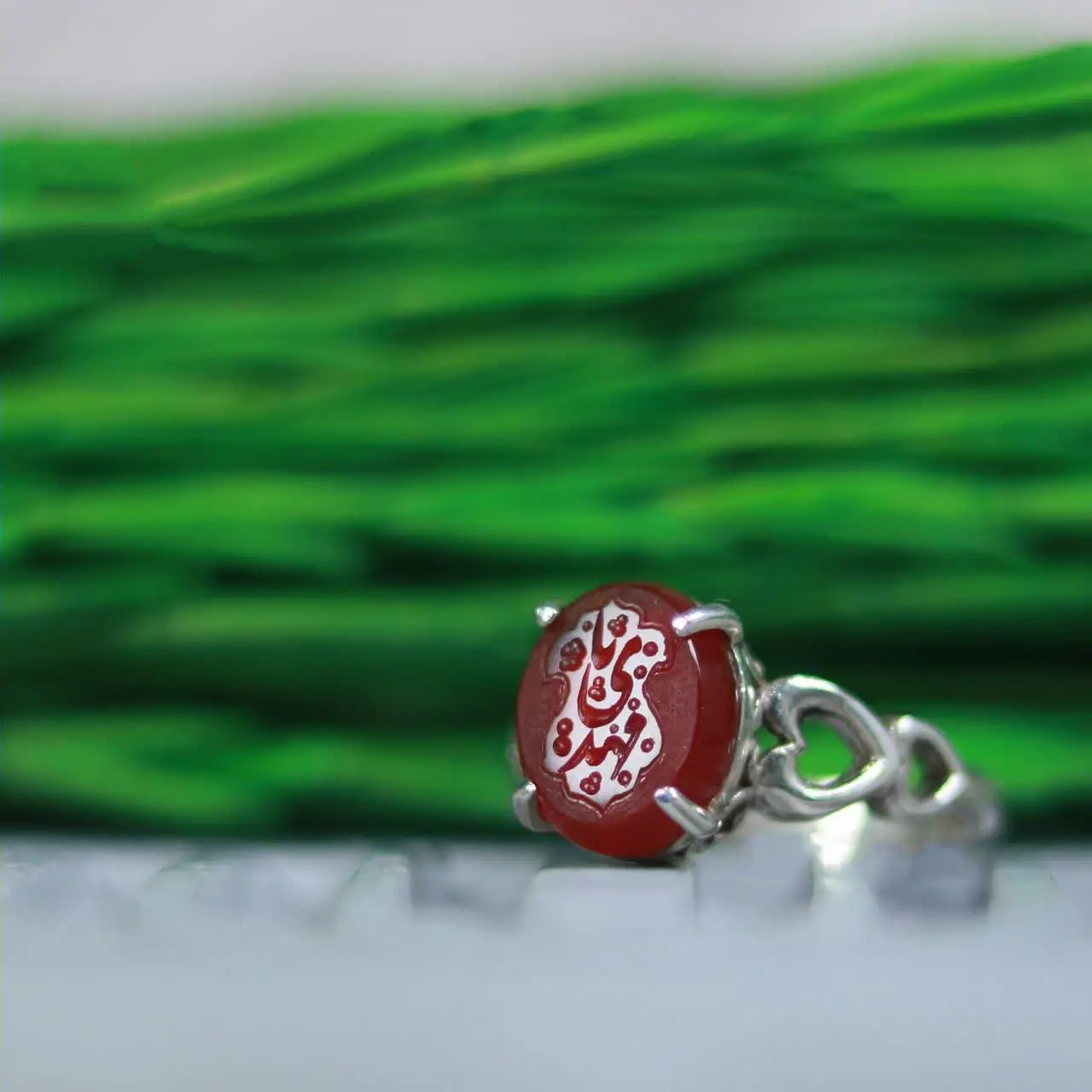 💎انگشترزنانه عقیق سرخ اصلی