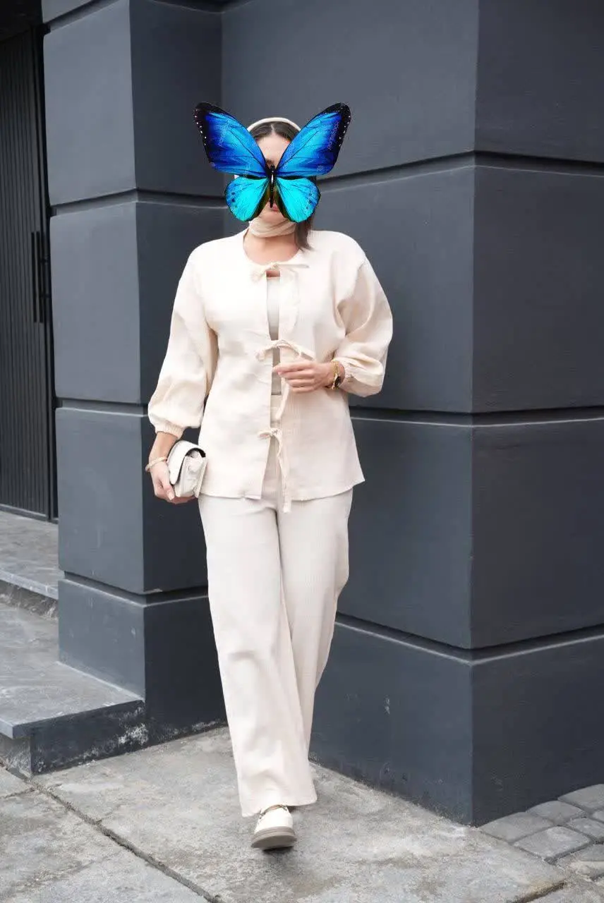 نام: ست مانتو شلوار السا جلو گره ۱۵۴۴
