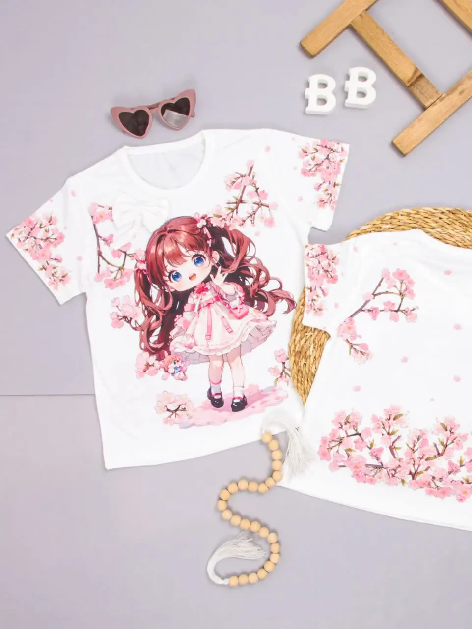 💢تیشرت تک دختر شاخه شکوفه💢
