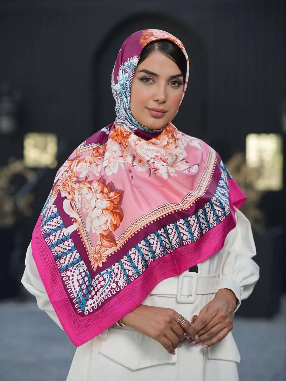 روسری ابریشم کجراه (توییل) 💯