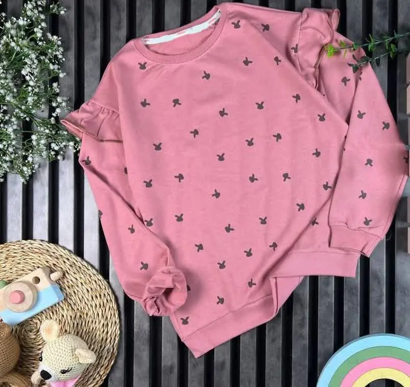 🌸بلوز تک دخترانه طرح خرگوش🌸
