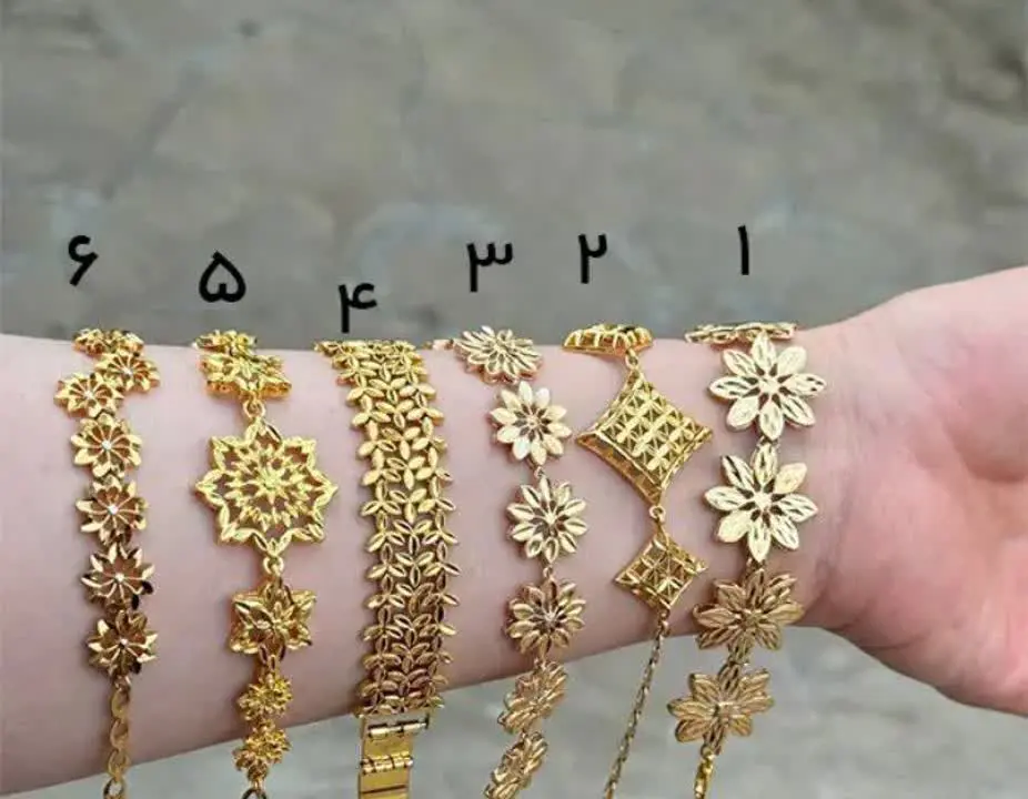 دستبند فانتزی طرح طلا