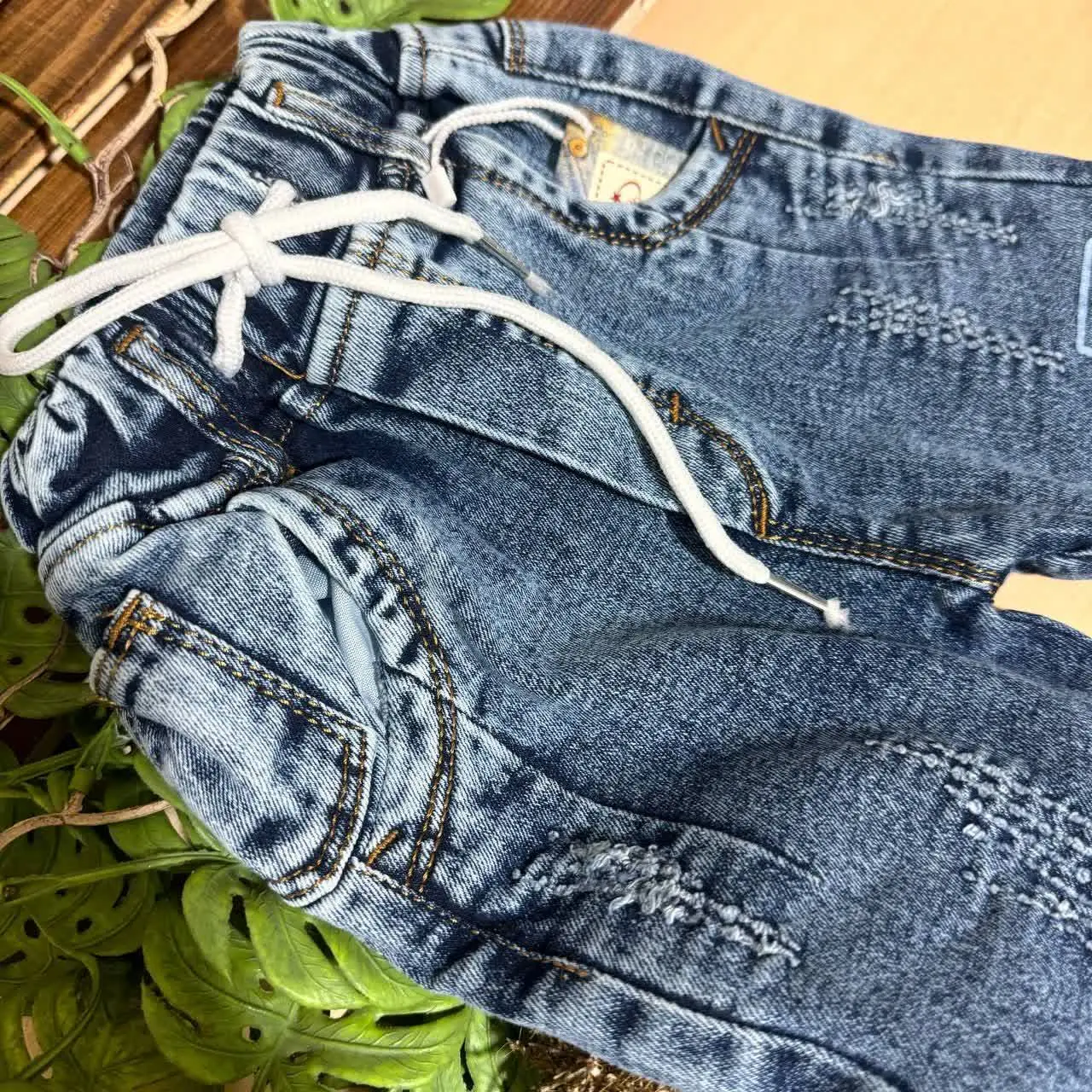 💞 شلوار جین کمرکشی دختر پسری 💞
