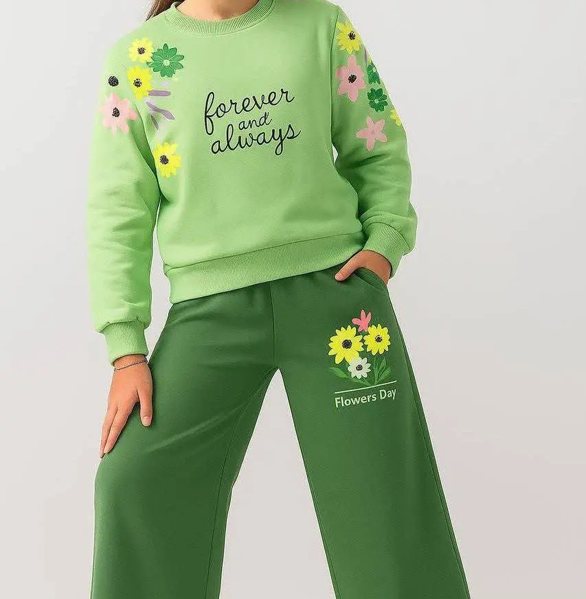 👚نام: ست بلوز شلوار طرح گل...