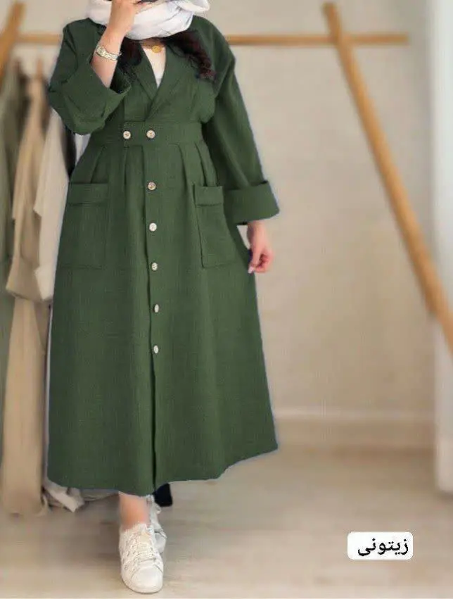 👚 نام: مانتو دکمه دار غنچه ✅
