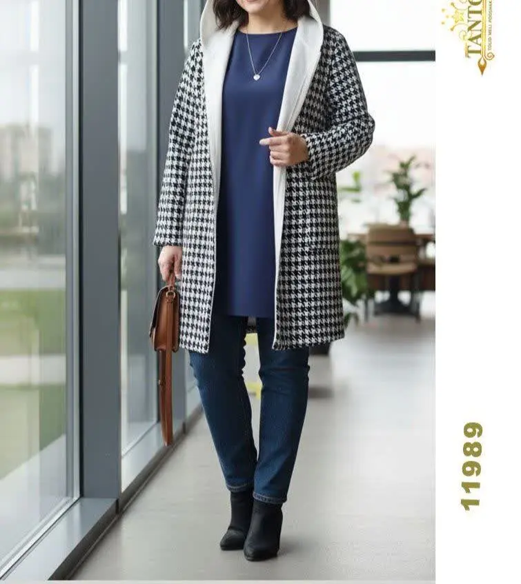 سویشرت جلو باز کلاهدارسایزبزرگ