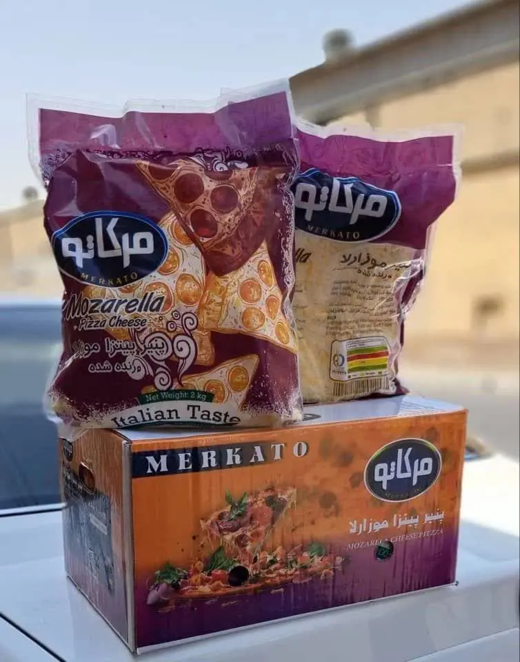 🔥پنیر پیتزا مرکاتو بسته دو کیلوی 🔥
