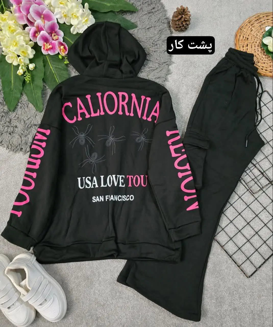 🌟نام: ست هودی و شلوار عنکبوتی