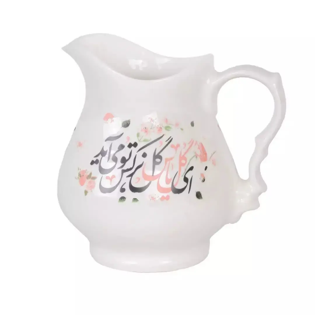 پارچ چینی باشعارای گل یاس گل نرگس تومی اید
