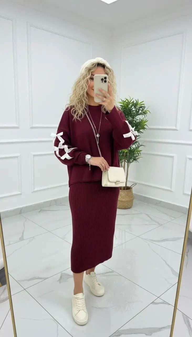 🍁 نام: ست (آستین پاپیون)