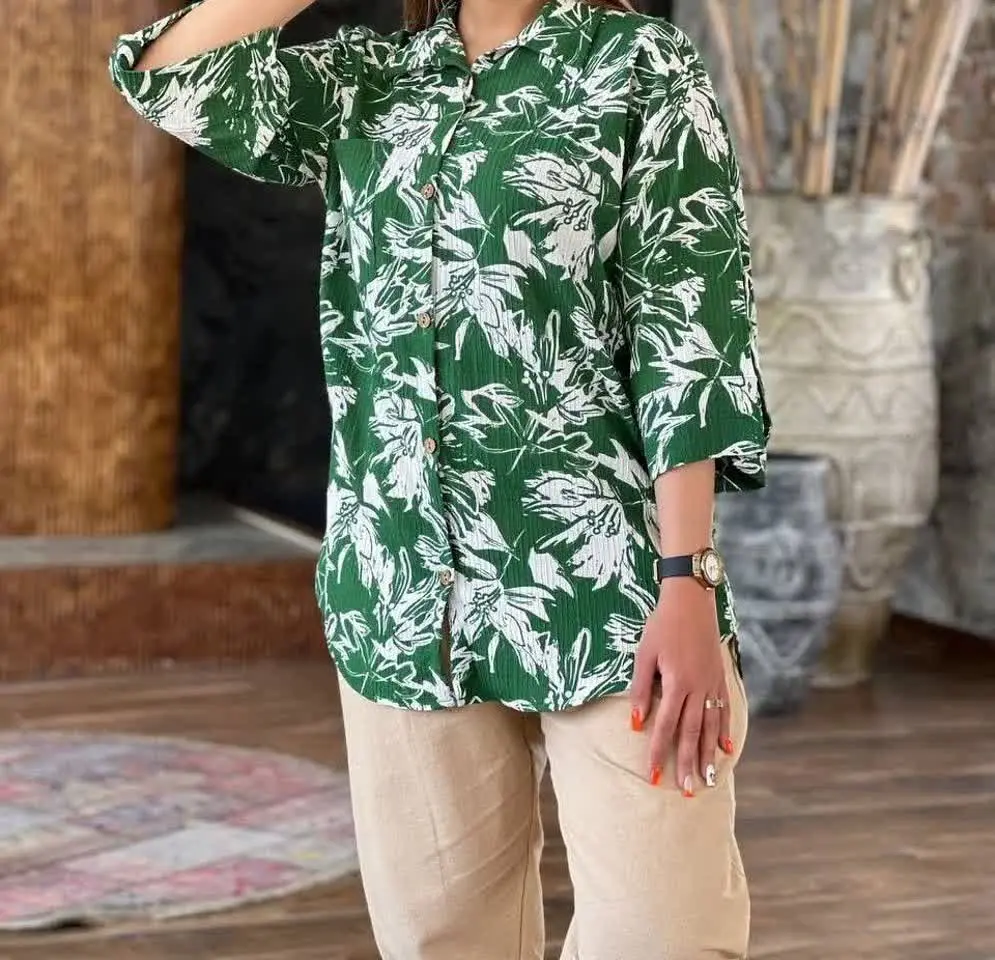 🌸 نام: شومیز برگی
