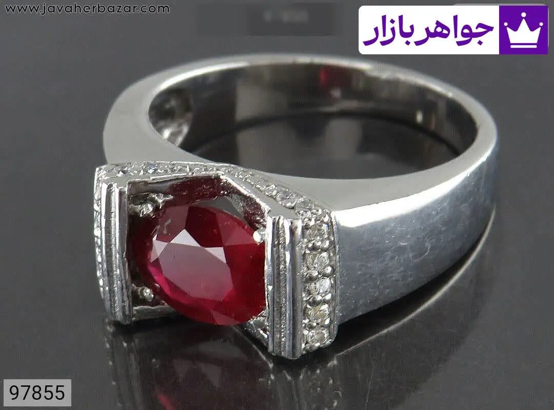 انگشتر نقره یاقوت قرمز جذاب...