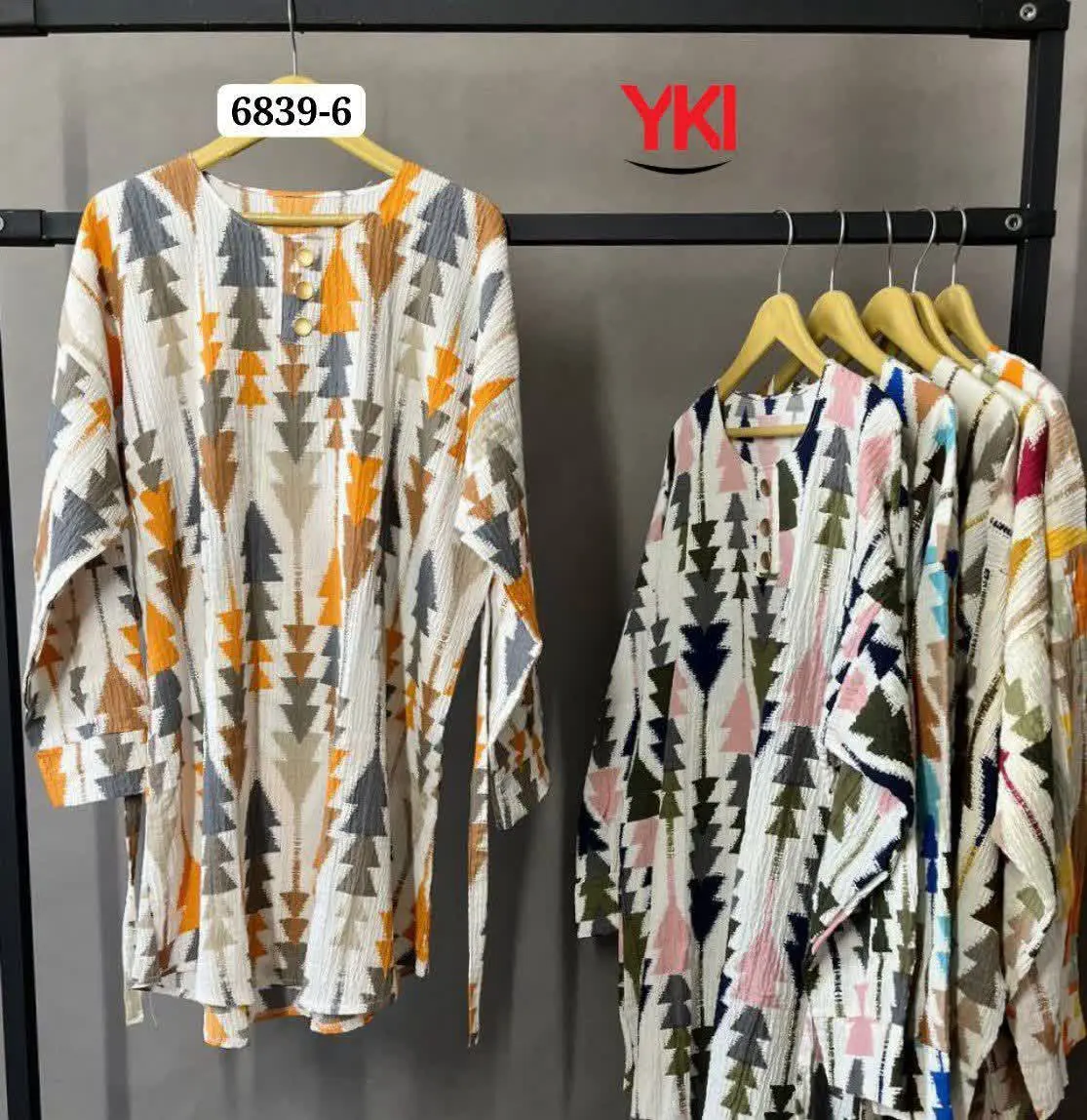 🛑تونیک طرح دار 
