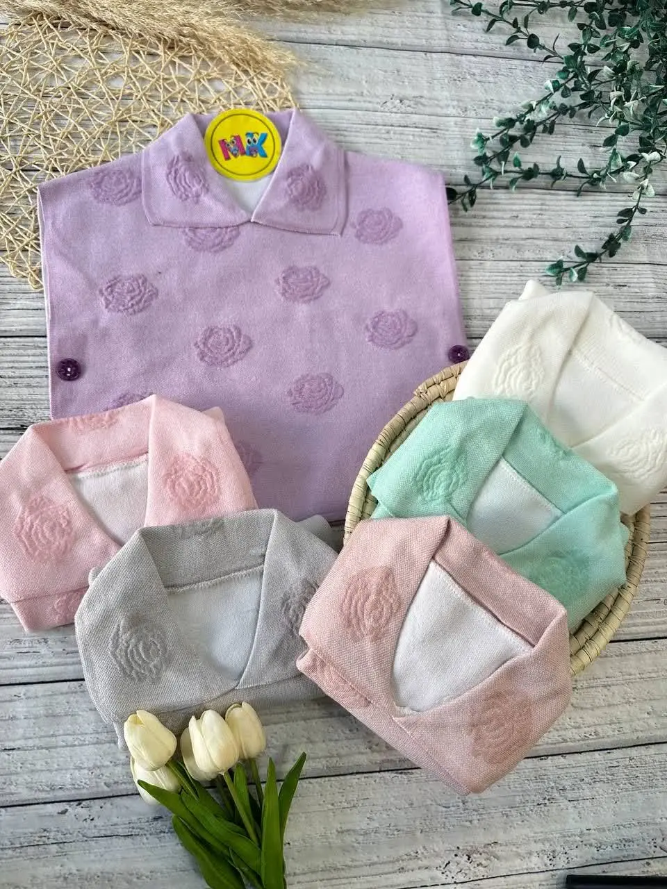 شنل گلدار دخترانه نوزادی و کودک کد ۱۹۰۰۱ 
