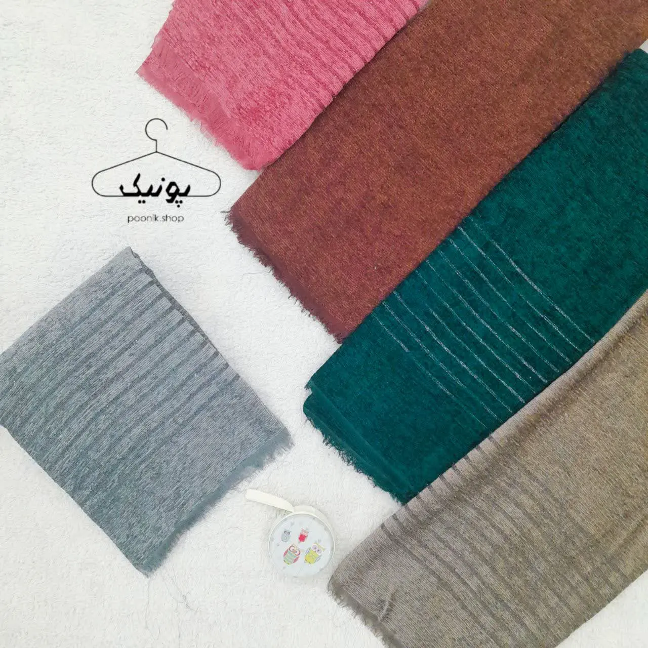 رنگ بندی زیبا و متنوع شال مخمل
