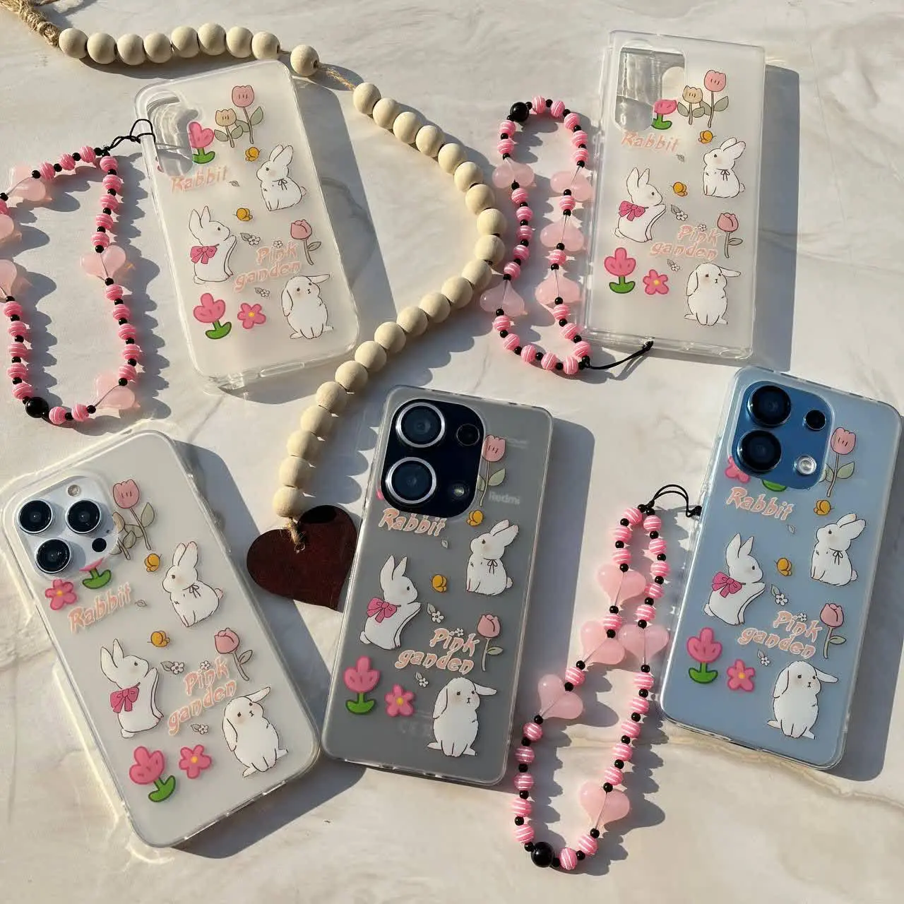 📱مدل قاب: قاب خرگوش مات با آویز فوق العاده زیبا مخصوص انواع #سامسونگ #شیائومی و #آیفون 
