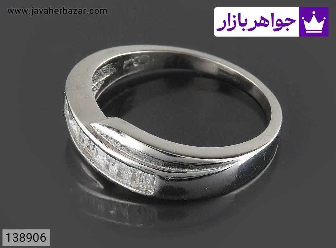 حلقه ازدواج نقره خاص مردانه - کد ۱۳۸۹۰۶
