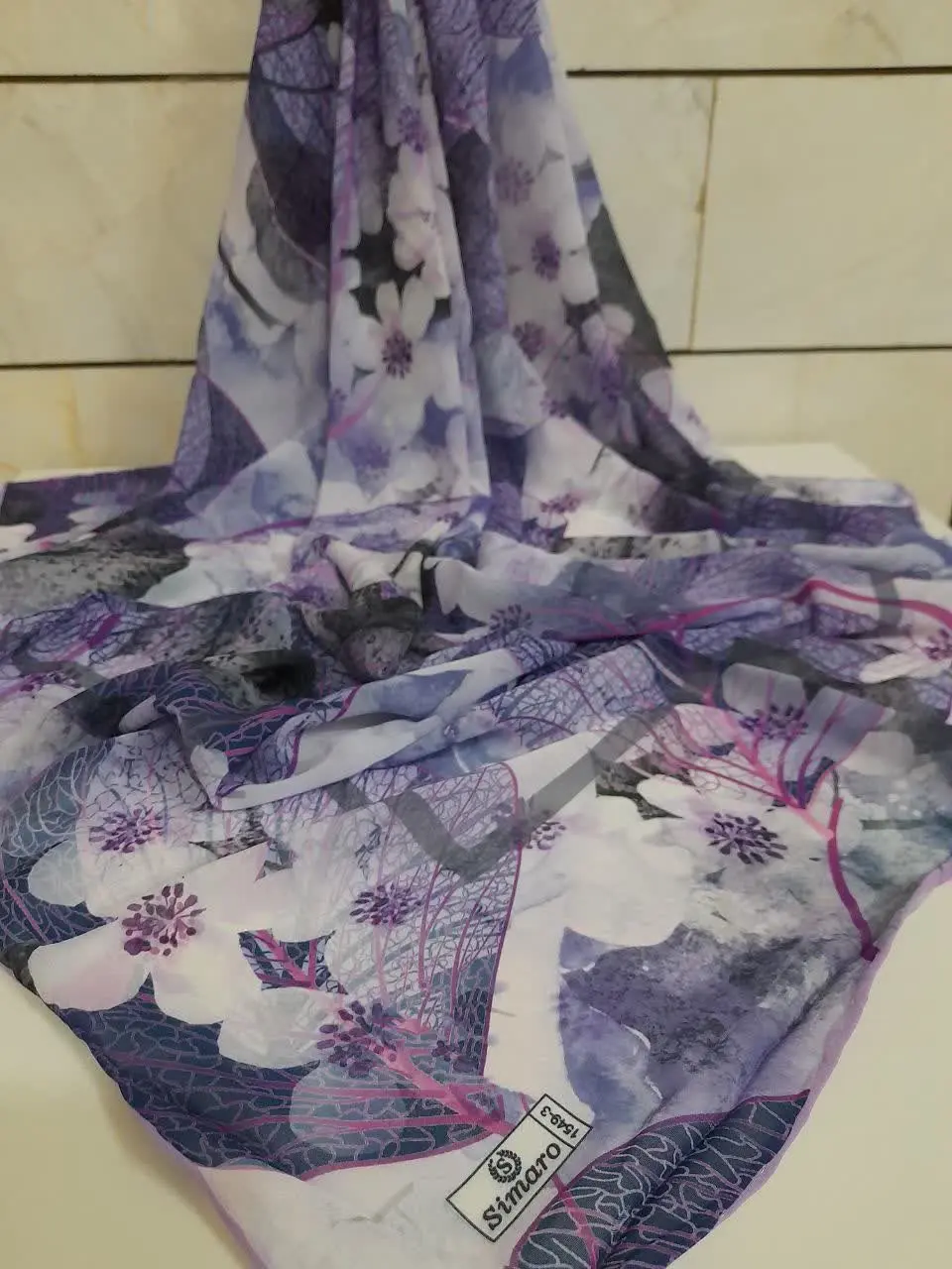 روسری کرپ حریر سیمارو
