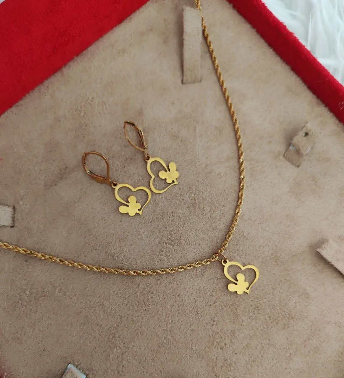 نیم ست طرح طلا استیل
