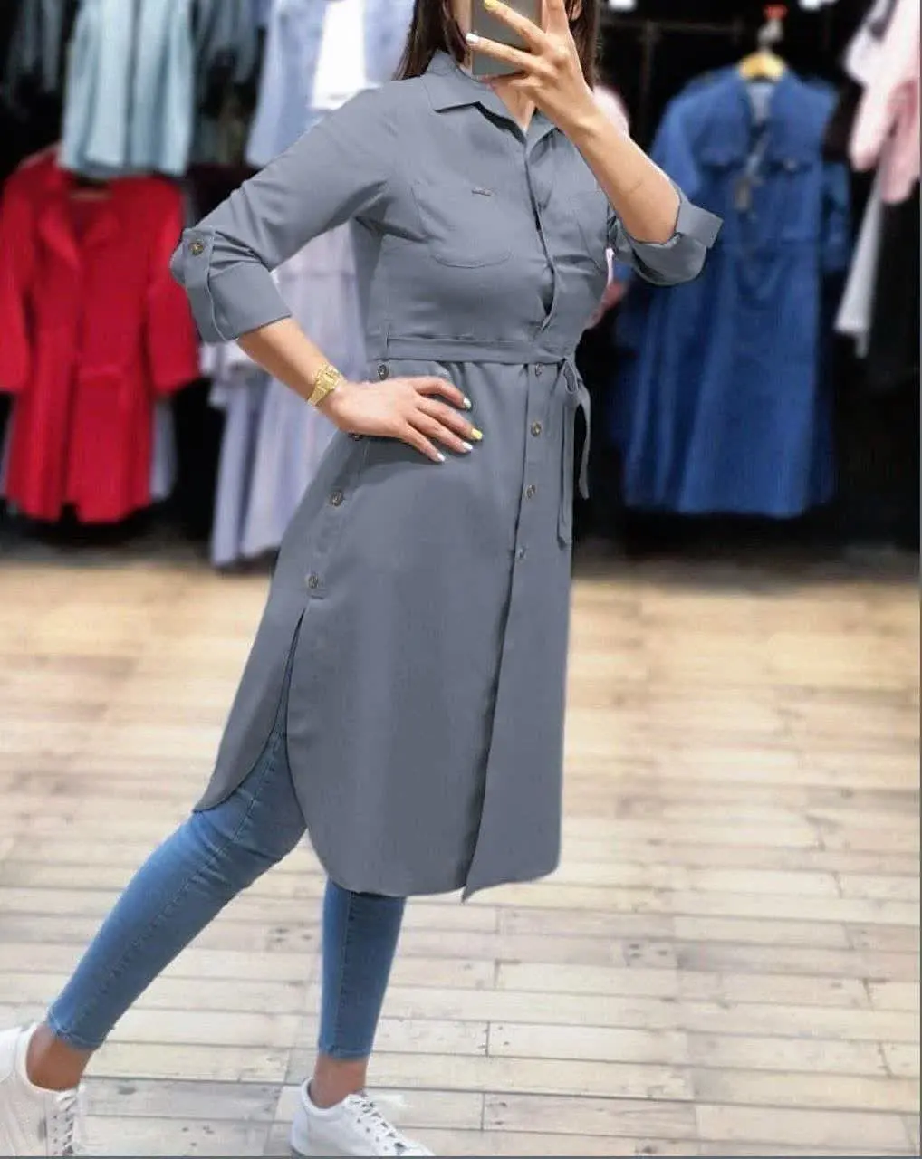 نام: مانتو اسپورت بغل دکمه
