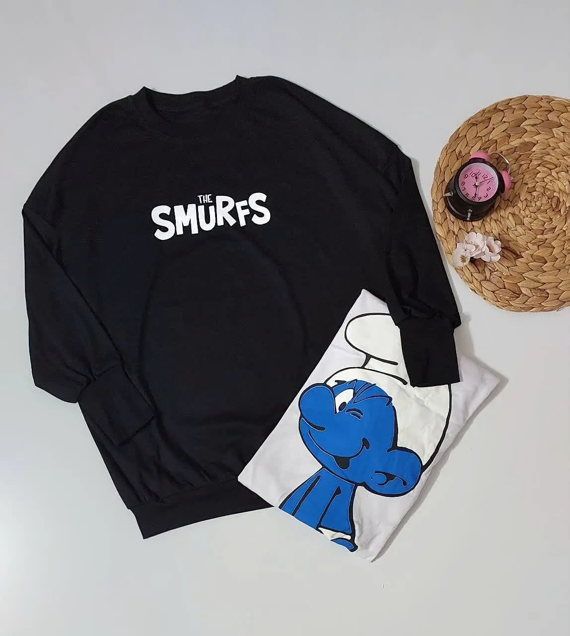 🎀بلوز پشت چاپ SMuRFS