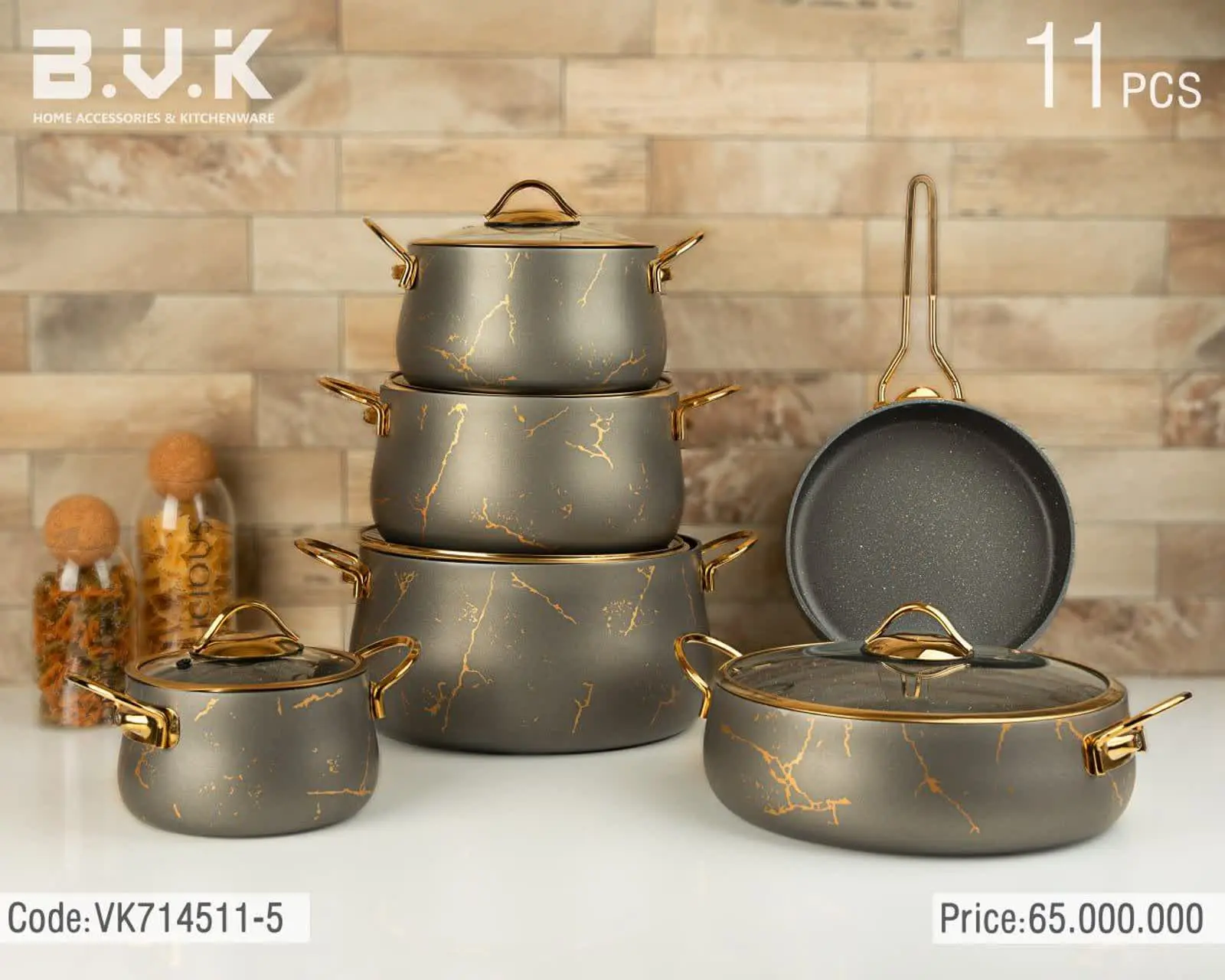 💢سرویس قابلمه ۱۱ پارچه bvk😍😍
