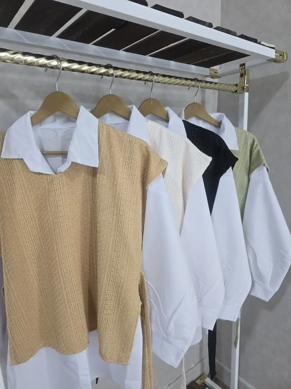 🍃 وست و شومیز ۲ تیکه 
