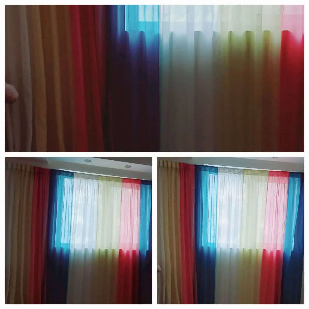 پرده رنگی ۸تا۹متر