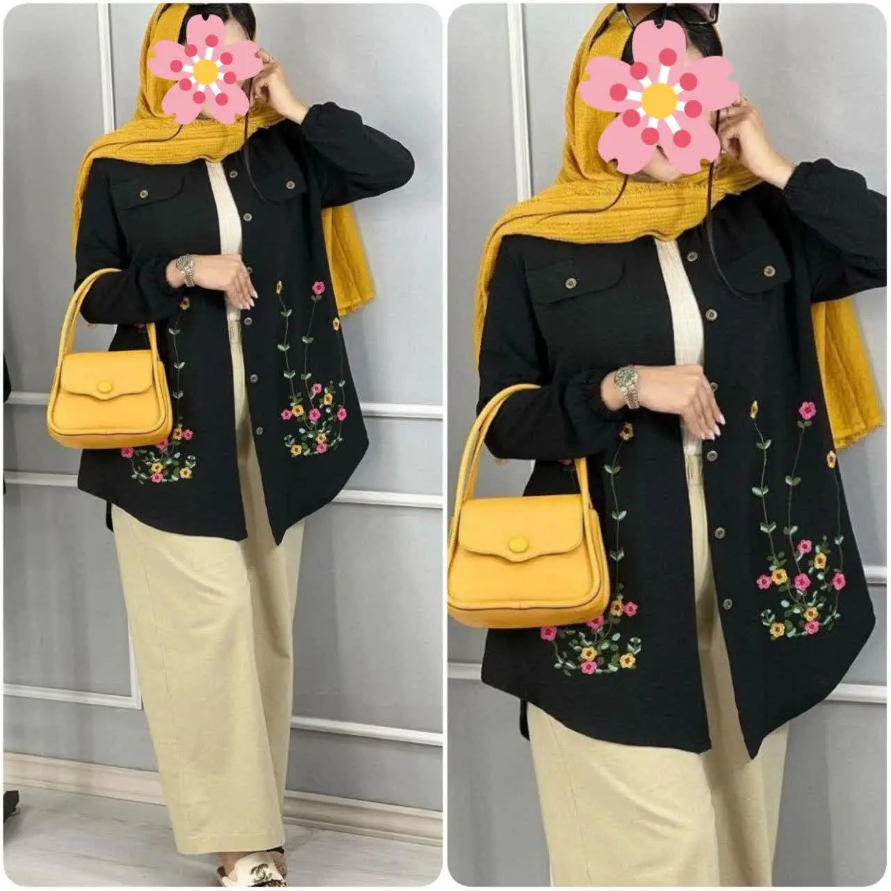 ❤️نام: مانتو مدل لیلیوم🏴 ((ویژه محرم)) 🏴
