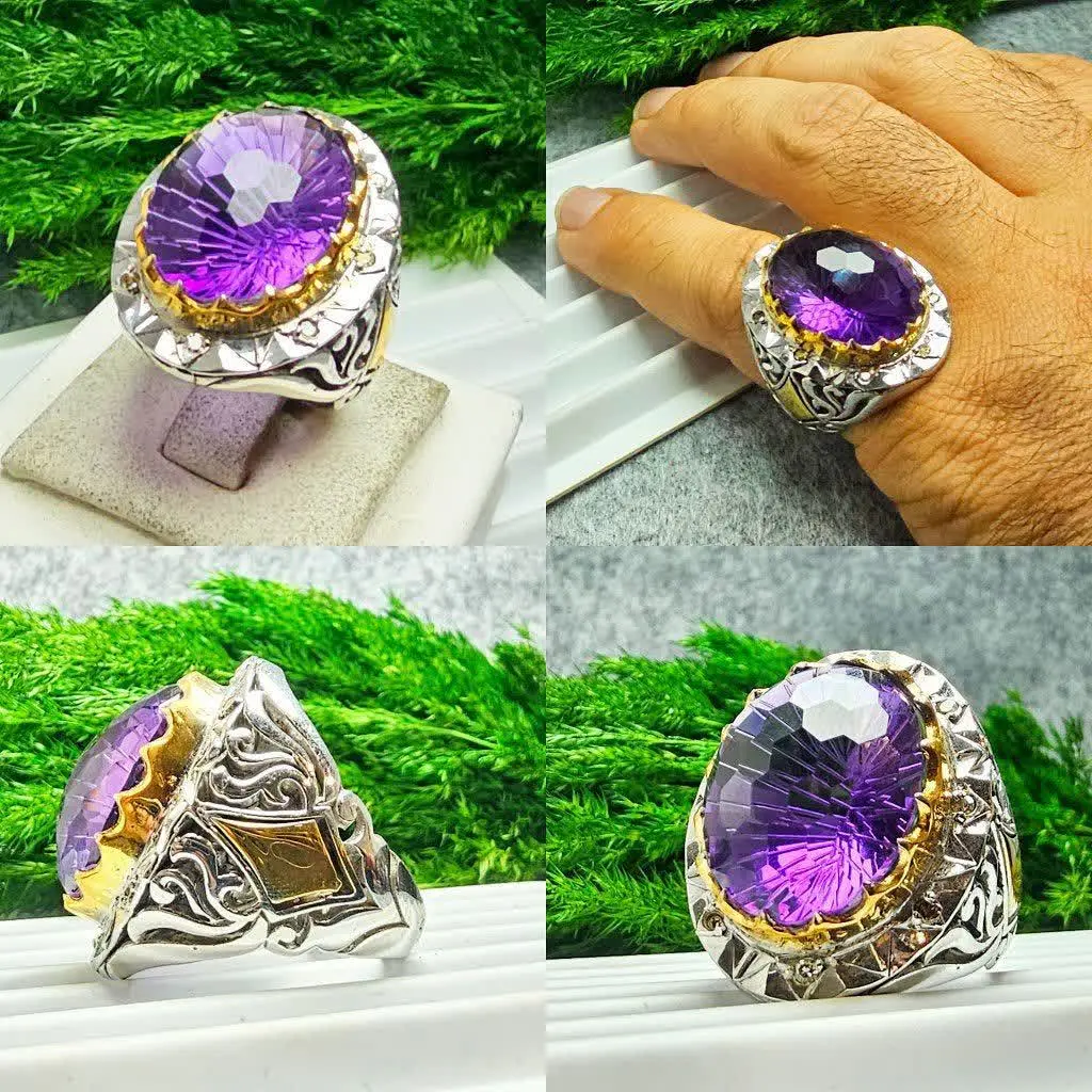 💎انگشتر آماتیس اصلی آفریقایی