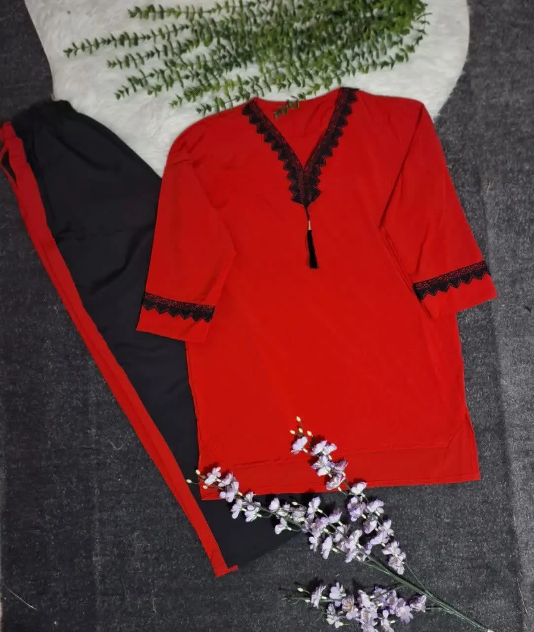 🖋نام: ست تونیک شلوار یقه سنتی ۲
