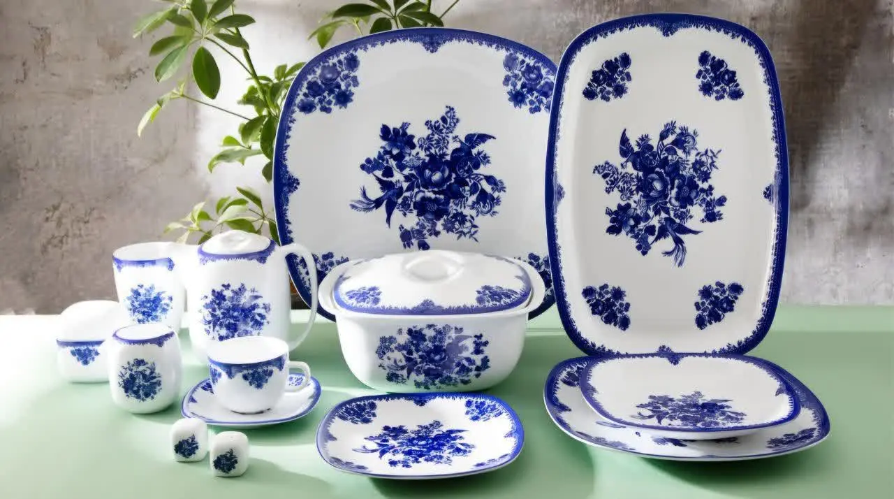 🍽سرویس ۹۸ پارچه چینی زرین😍👆
