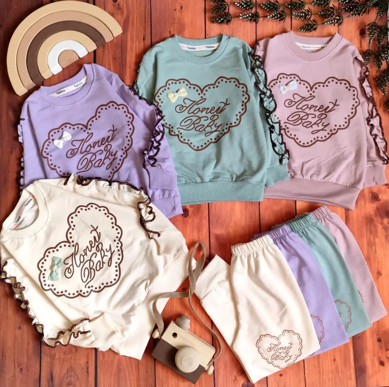 😍ست بلوز و شلوار قلب طرح دا...