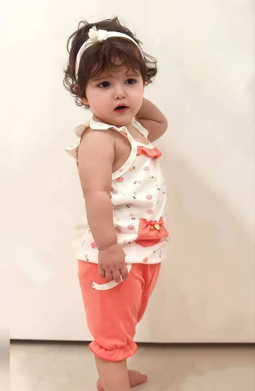 👚تاپ و شلوارک دخترانه مدل لی لی 
