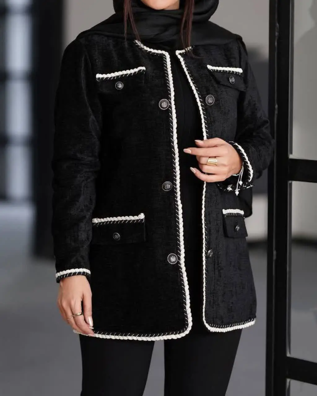 👚نام: کت نواردوزی فوق العاده ترند آیلین😍😍
