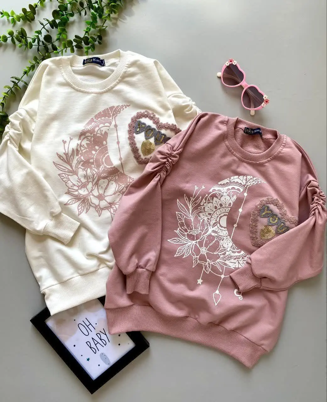 بلوز تک دخترانه لش طرح ماه...