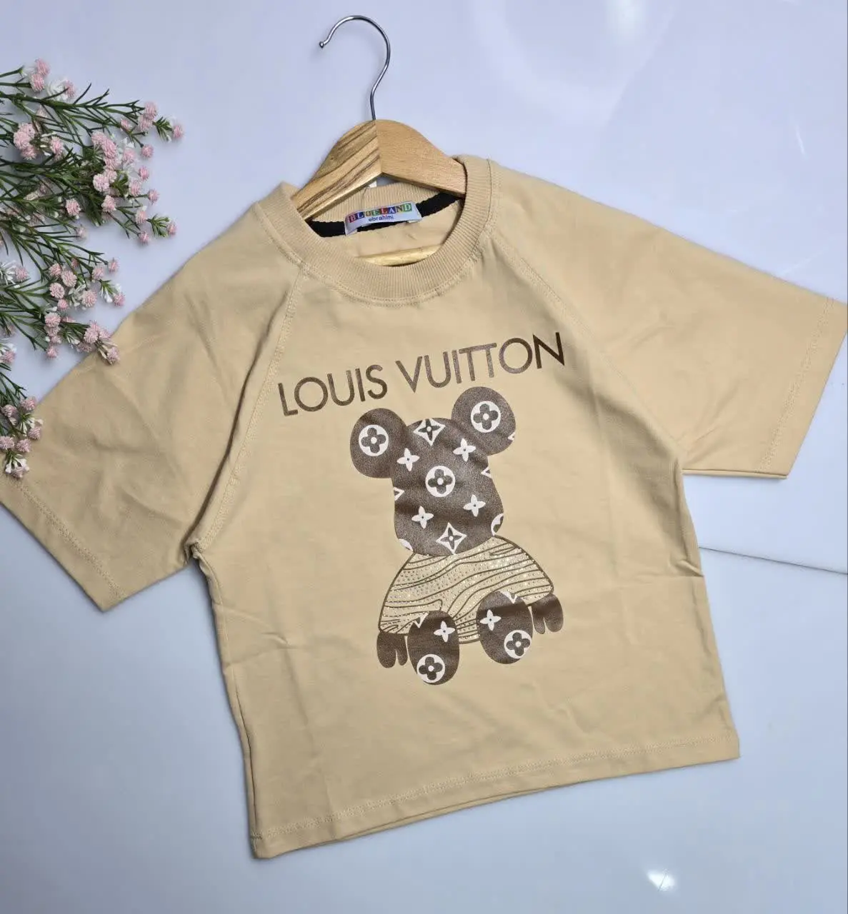 ♨️ تیشرت باکسی کرم 😍👆