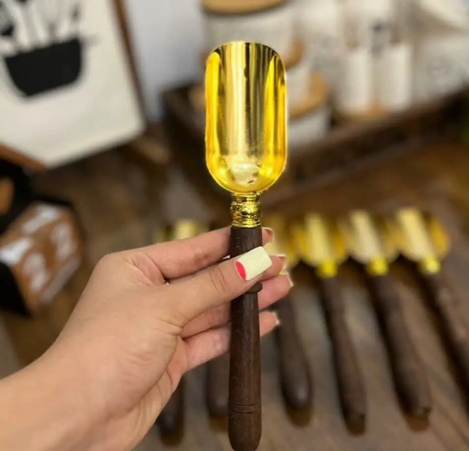 قاشق آجیل طلایی 
