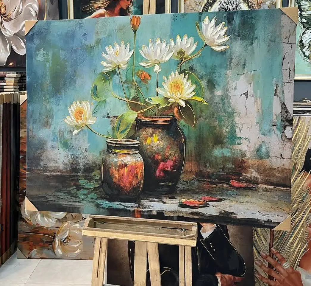 این تابلو با چاپ و تکسچر حر...