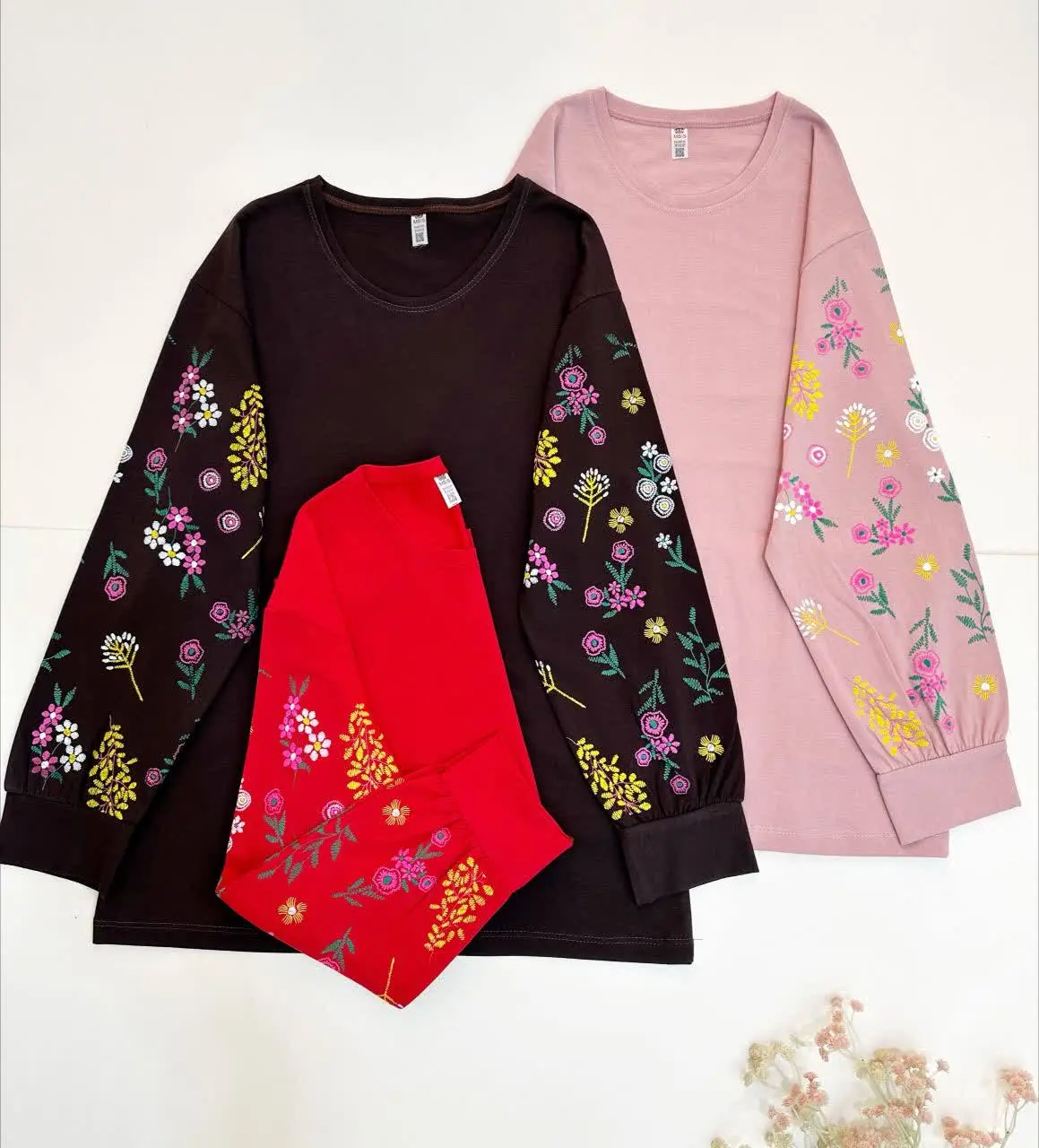 ✅ بلوز آستین شکوفه