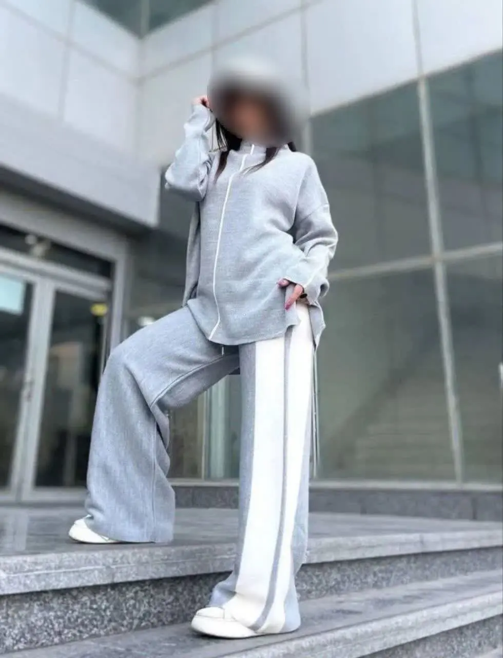 👚نام: ست بافت بغل خط دار