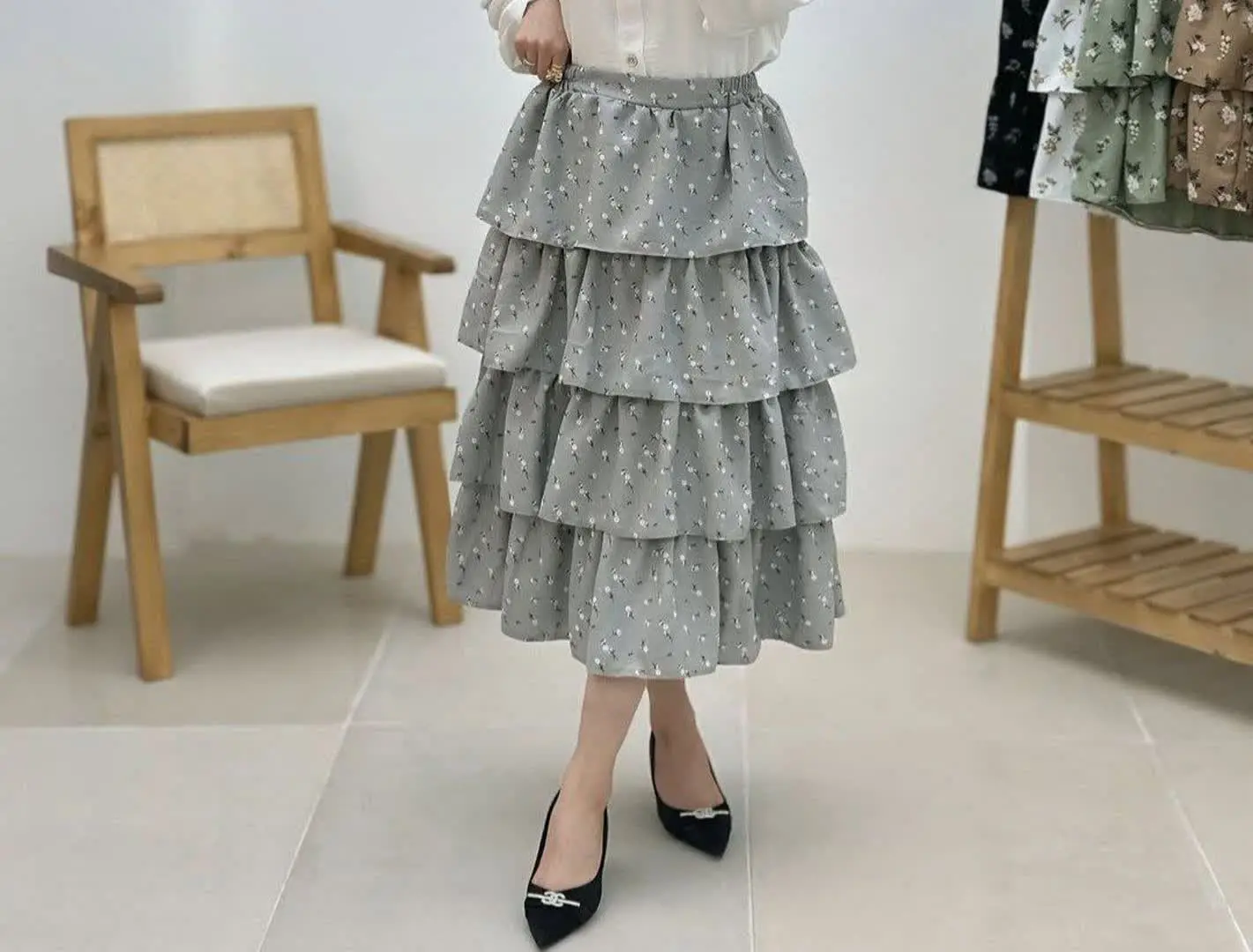 ❤️نام: دامن طبقه‌ای عروسکی
