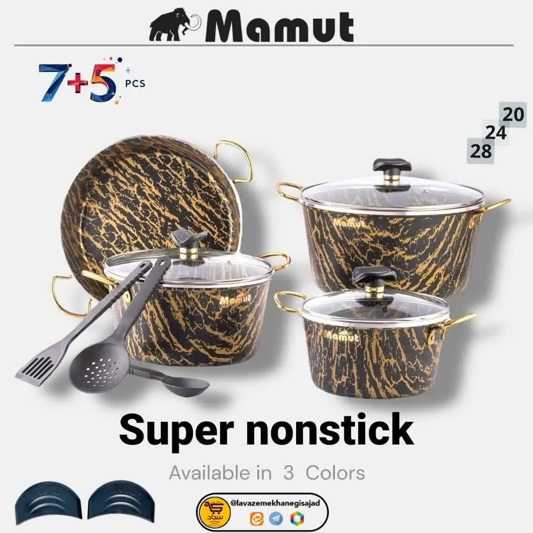 🏺 رنگ محصول مشکی طلایی و کر...