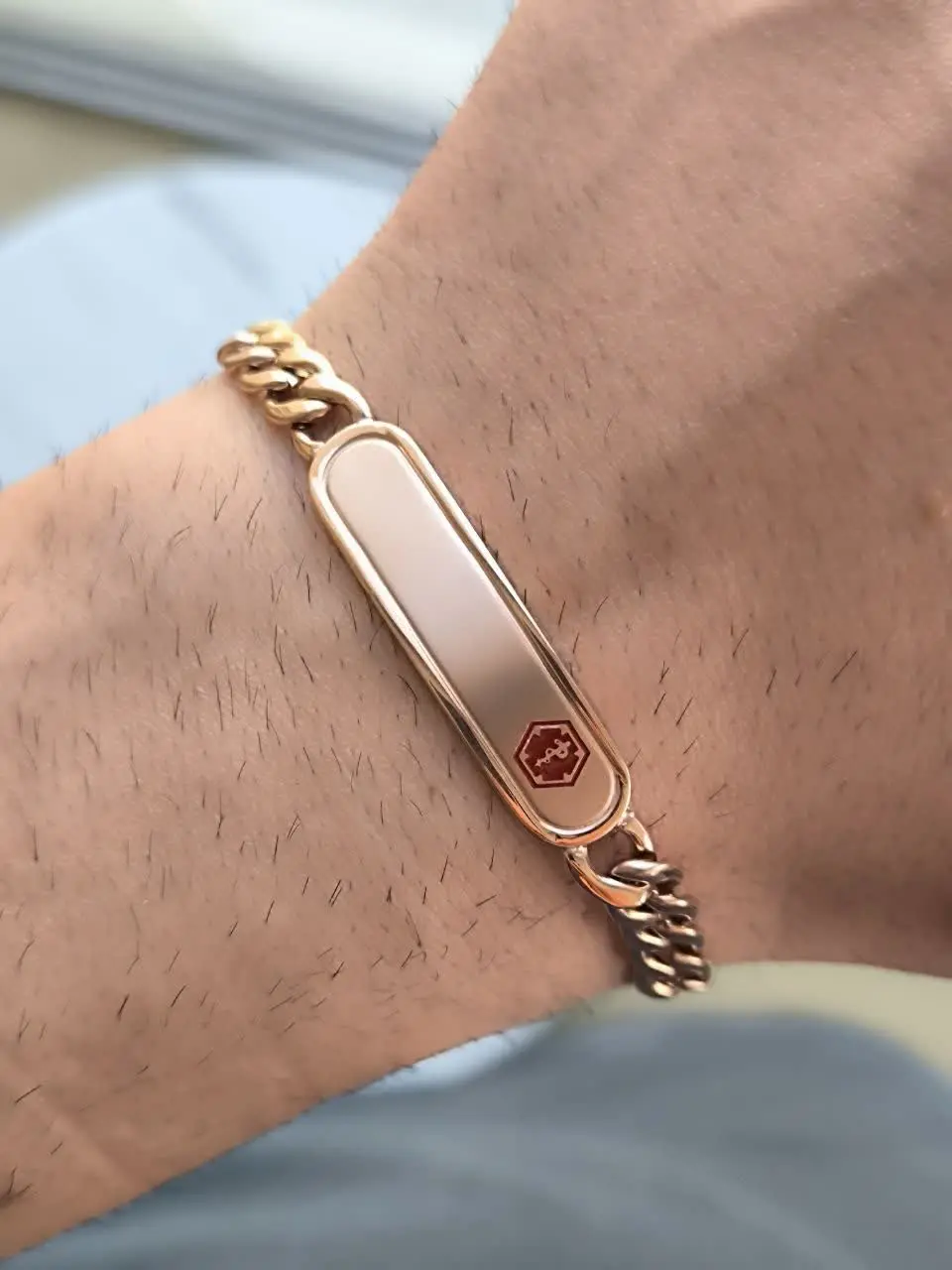 دستبند مردانه پلاک دار🧔‍♂