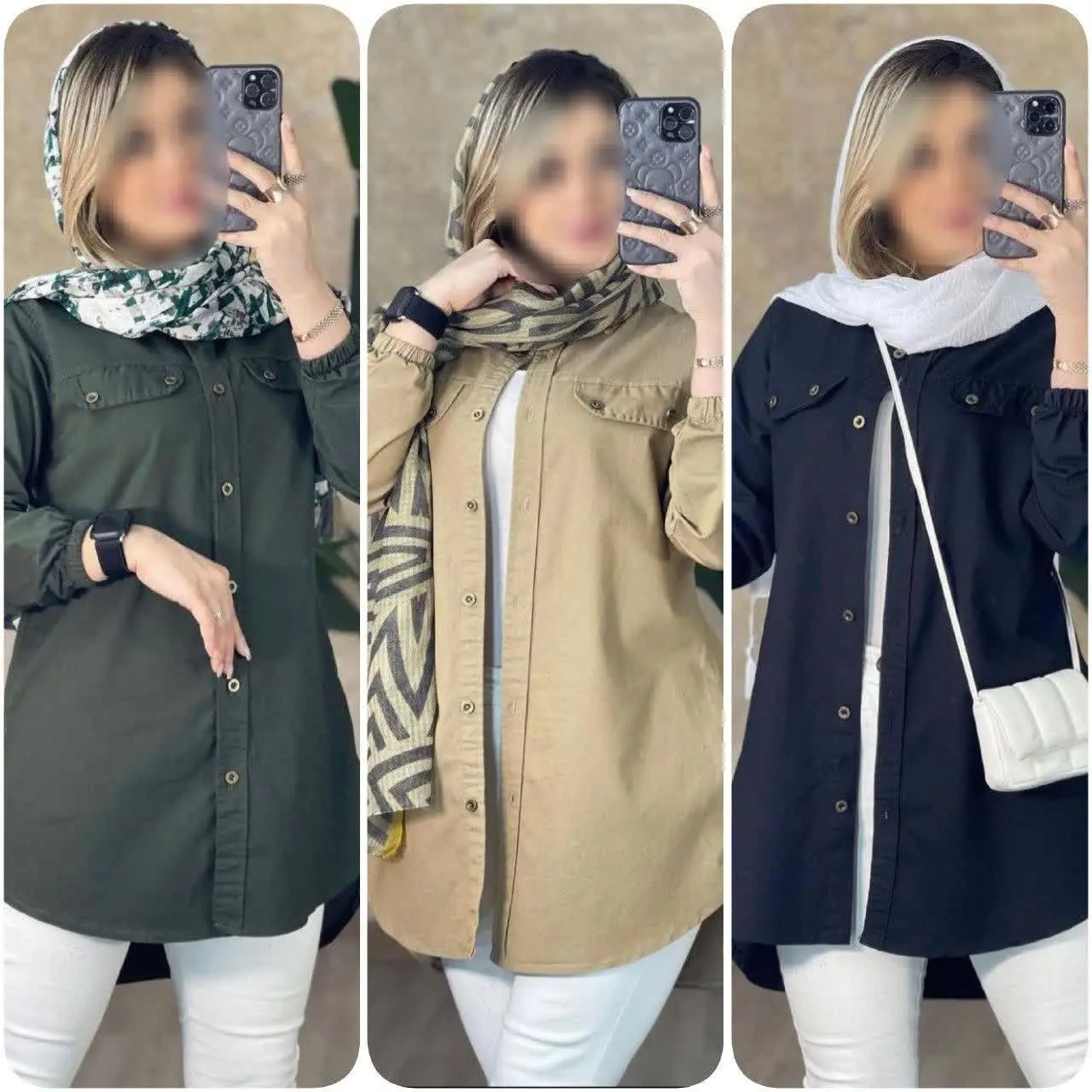 ❤️نام: تونیک مانتویی مدل باران
