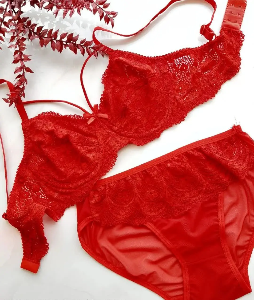 🌹ست گیپور هارنسی قرمز جداب☺️
