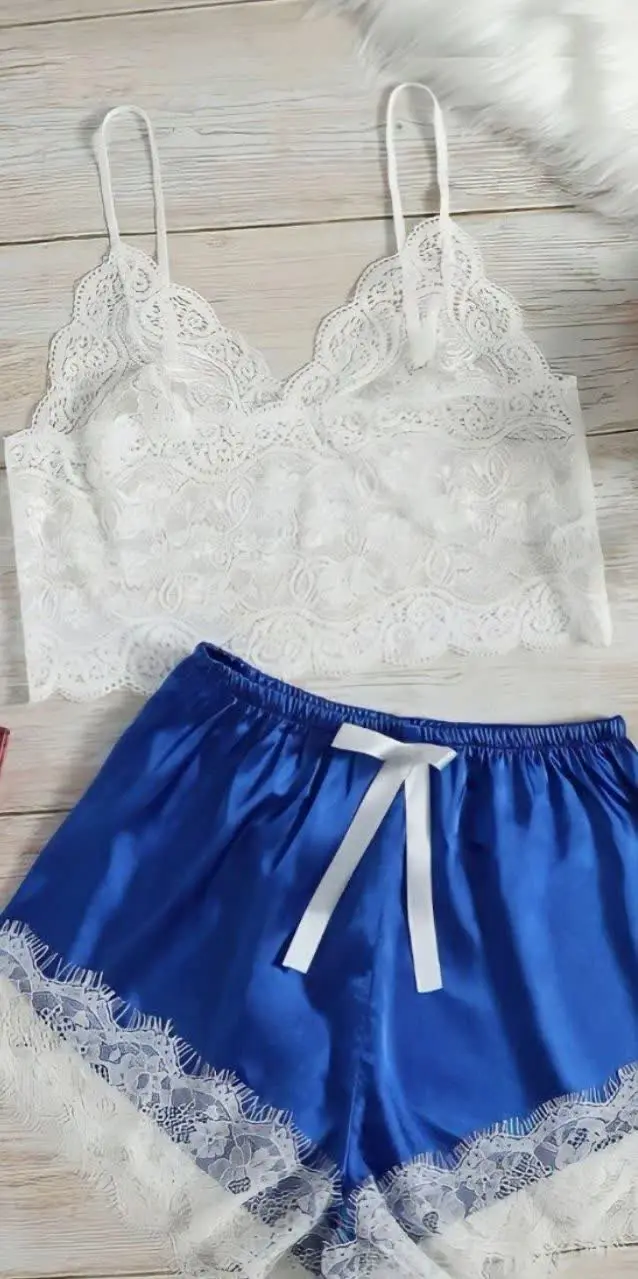 ✅دو تیکه ساتن گیپور برند لولرنزا 
