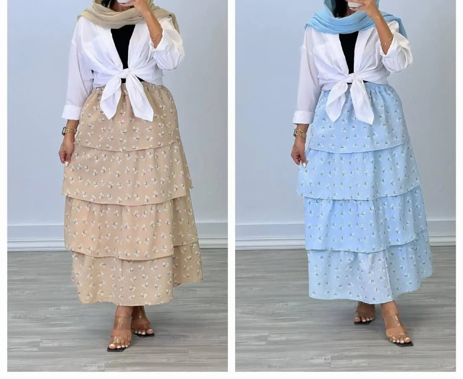 🌳نام: دامن طبقه ای🌾